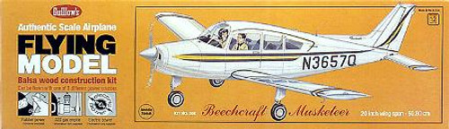 Beechcraft Musketeer Balsa Model Airplane Guillows