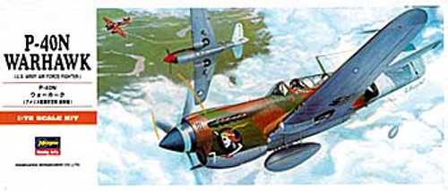 P-40N Warhawk US Army Air Force Fighter 1/72 Hasegawa
