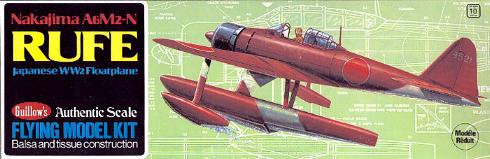 Nakajima A6M2-N Rufe Balsa Model Airplane Guillows
