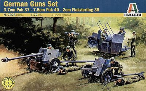 German Heavy Gun Set 1/72 Italeri