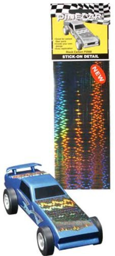 Black Carbon Stick-On Details Pinecar