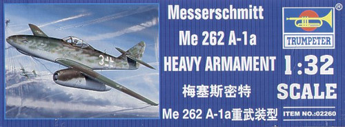 Messerschmitt Me 262 A-1a Fighter & R4M Rocket 1/32 Trumpeter