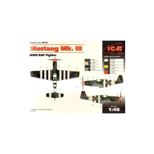 Mustang Mk.III WWII Royal Air Force Fighter 1/48 ICM Models