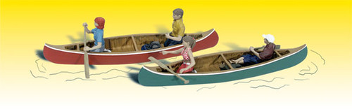 Scenic Accents Canoers N Scale Woodland Scenics