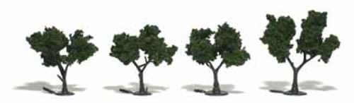 Medium Green Ready-Made Trees 2" - 3" Woodland Scenics