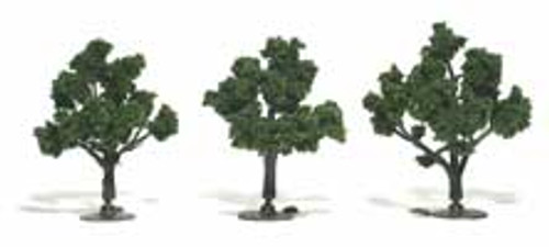 Medium Green Ready-Made Trees 3 - 4" Woodland Scenics