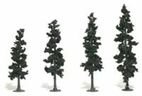 Conifer Green Ready-Made Pines 4" - 6" Woodland Scenics