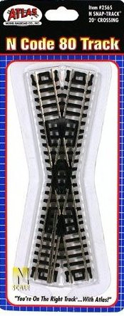 N Code 80 Nickel Silver 20 degree Crossing Atlas Trains