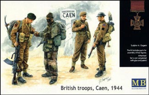 British Troops Caen 1944 1/35 Master Box