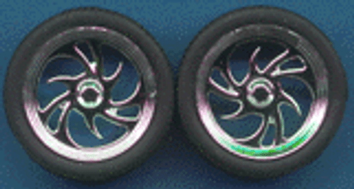 Diablos Chrome Rims w/Tires (4) 1/24-1/25 Pegasus