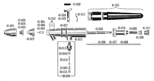 Fine Needle Stainless Steel for Model 175 Badger