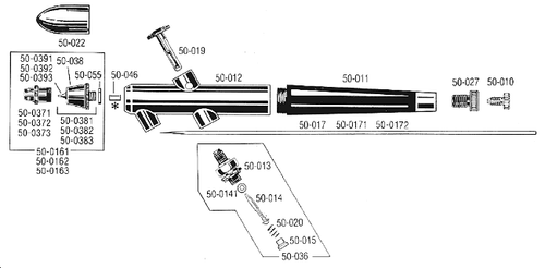 Medium Needle for Model 200  Badger