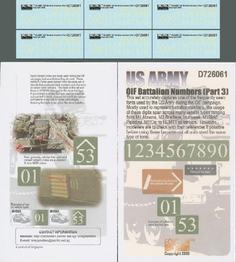 US Army OIF Battalion Numbers Pt.3 1-72 Echelon