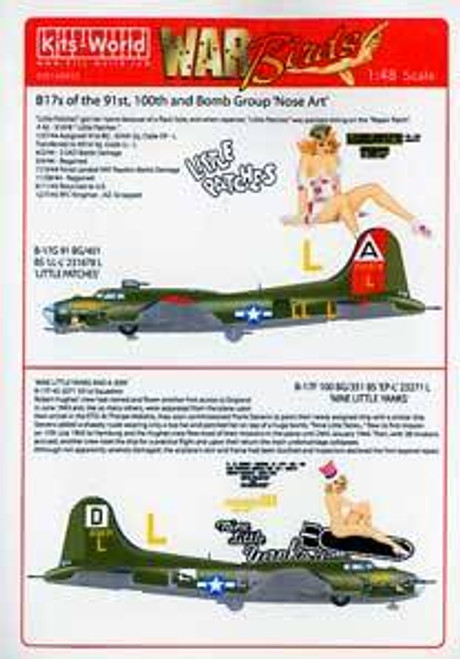 B-17G/F Little Patches, Nine Little Yanks 1/48 Warbird Decals