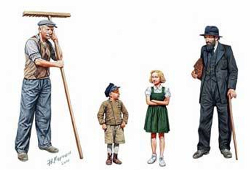 Western Region Civilians WWII 1/35 Master Box