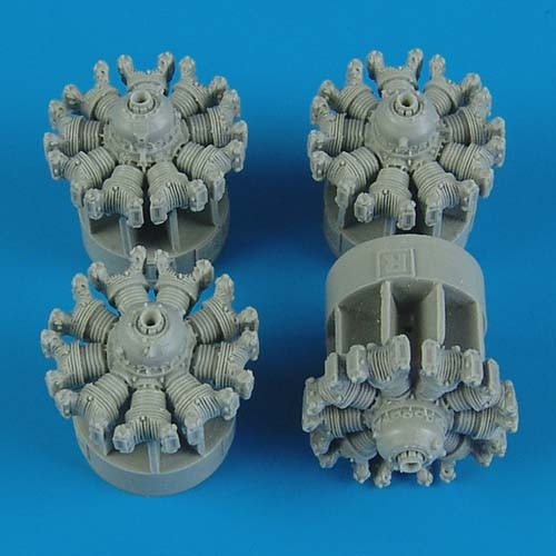B-17G Flying Fortress Engines for RVL 1/72 Quickboost