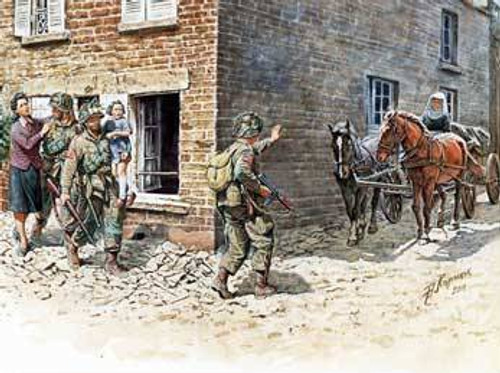 US Soldiers & Civilians Escaping France 1944 1/35 Master Box