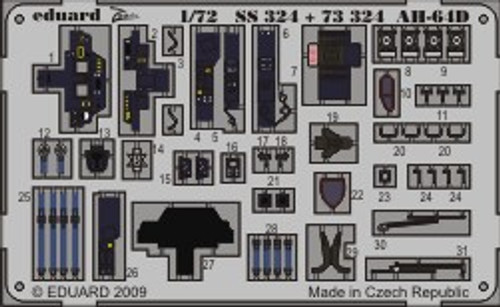 AH-64D Detail Set for HBO (Painted Self Adhesive) 1/72 Eduard