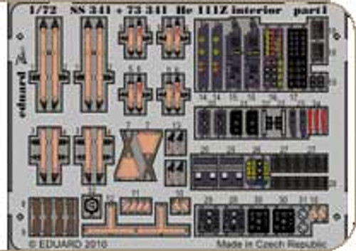 He111Z Interior for HSG (Painted Self Adhesive) 1/72 Eduard