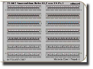 Ammunition Belts 12,7mm US (Painted) 1/72 Eduard