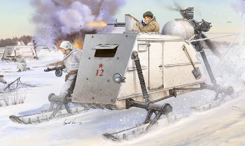Soviet NKL-26 Armored Aerosan 1/35 Trumpeter