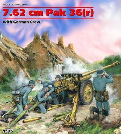 7.62cm PaK 36(r) & Crew 1/35 ICM Models