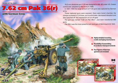 7.62cm PaK 36(r) & Crew 1/35 ICM Models
