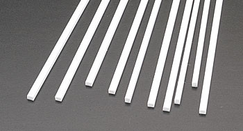 .080 x 1/8 Rectangular Rods Styrene (10) Plastruct Supplies