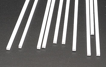 .100 x 1/8 Rectangular Rods Styrene (10) Plastruct Supplies
