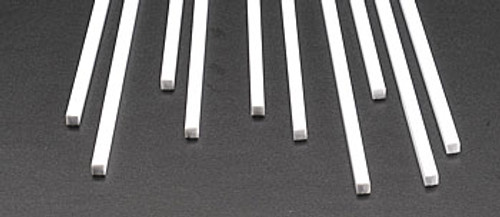 1/8 Square Rectangular Rods Styrene (10) Plastruct Supplies