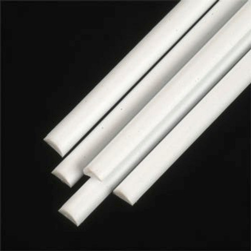5/32 Half Round Rods Styrene (5) Plastruct Supplies