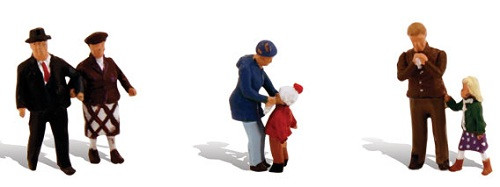 Scenic Accents Young & Old People HO Scale Woodland Scenics