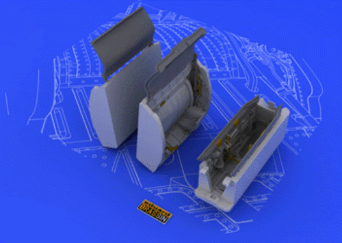 MiG-21 Wheel Wells for EDU (Photo-Etch & Resin) 1/48 Eduard