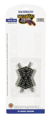 Crossing Nickel Silver Track 45 Degree (1/Cd) HO Bachmann Trains