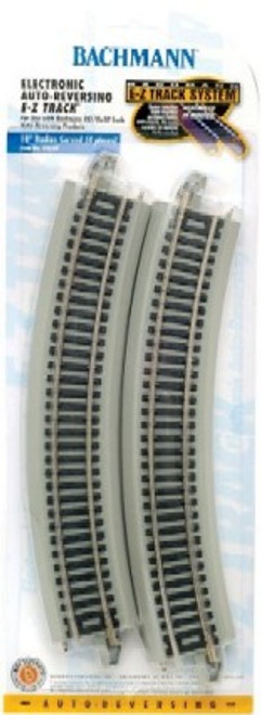 Electronic Auto-Reversing 18" Radius Curved Nickel Silver Track (4/Cd) HO Bachmann Trains