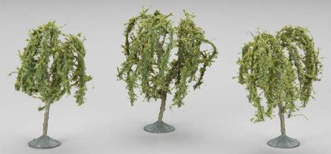 Scenescape 3"-3-1/2" Willow Trees (3/pk) Bachmann Trains