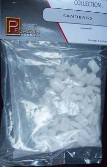Multi-Scale Sandbags (Resin Unpainted) 1/72-1/32 Pegasus