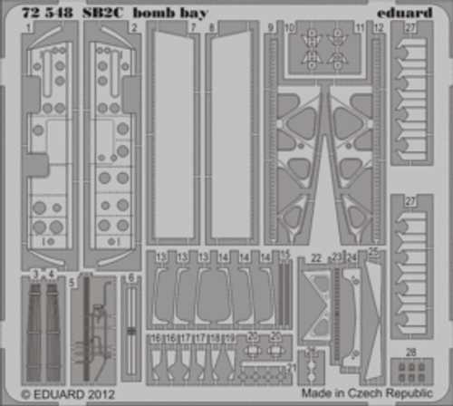 SB2C Bomb Bay for DML 1/72 Eduard