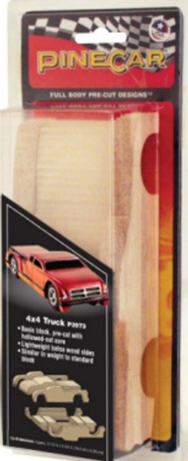 Full Body Pre-Cut Designs 4X4 Truck Pinewood Derby