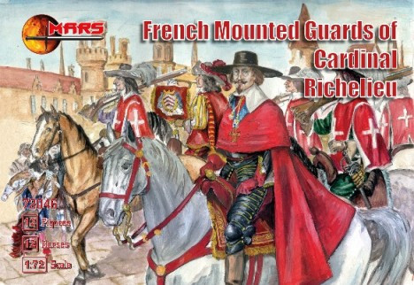 French Guards of Cardinal Richelieu (12 Mtd) 1/72 Mars Figures