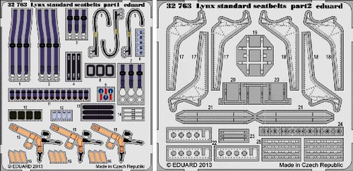 Lynx Mk 88 Seatbelts for RVG 1/32 Eduard