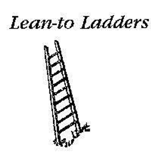 Custom 1-1/2" Lean To Ladders Unfinished (4) JL Innovative HO