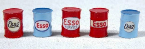 Custom Oil Barrels, Labeled Esso (5) JL Innovative HO