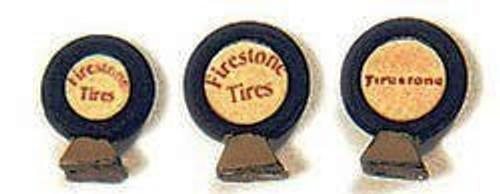 Custom Vintage Tire Display Painted/Labeled (3) JL Innovative HO