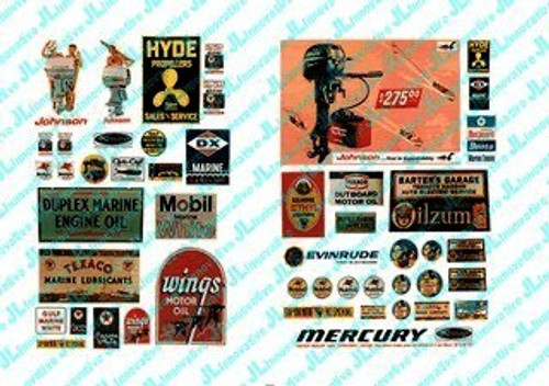 1950-60's Waterfront, Marine Posters/Signs (49) JL Innovative HO
