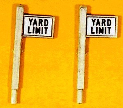 Custom Yard Limit Sign Set (2) JL Innovative HO