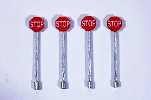 Custom Stop Sign Red (4) JL Innovative HO