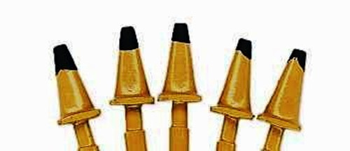 1950's Custom Highway Cones Yellow w/Black Tops (5) JL Innovative HO