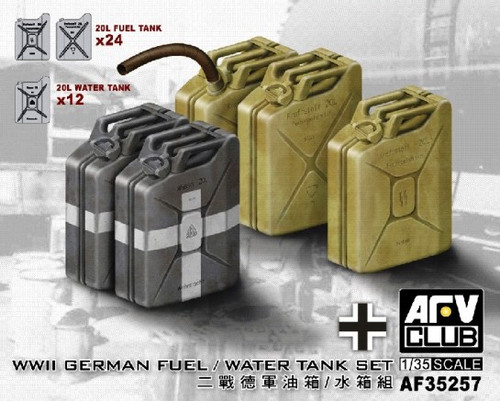 WWII German Fuel/Water Tank Set 1/35 AFV Club