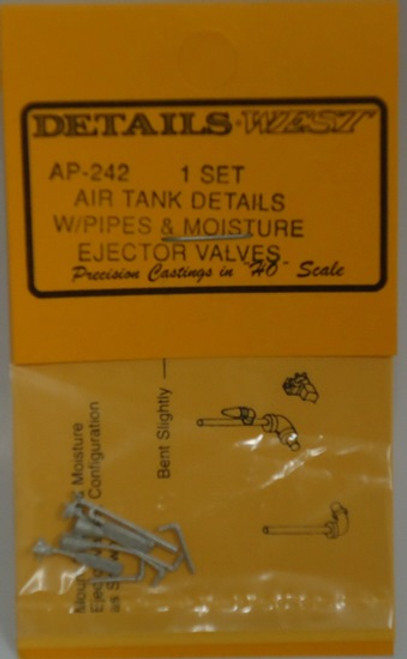 Air Tank Pipe & Moisture Ejector Details Set HO Details West